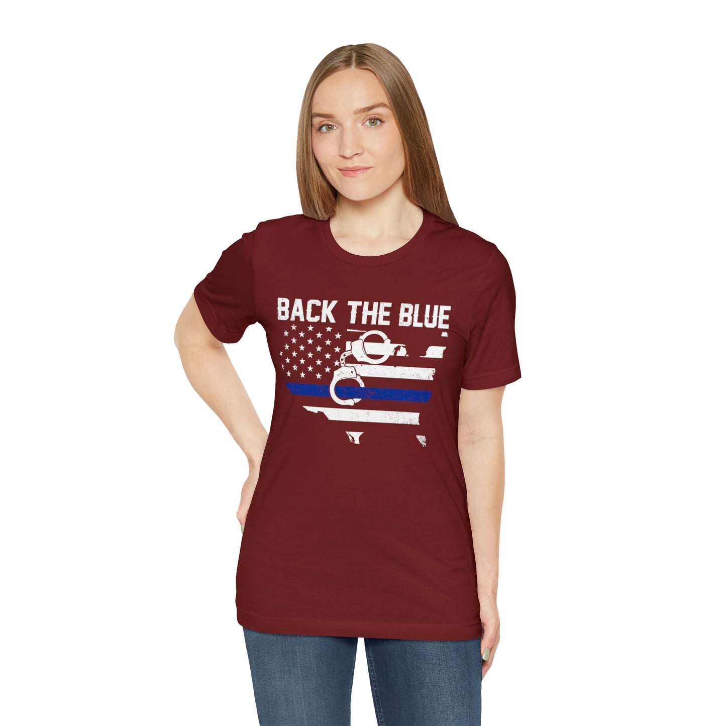 Back the Blue Police Short Sleeve T-shirt