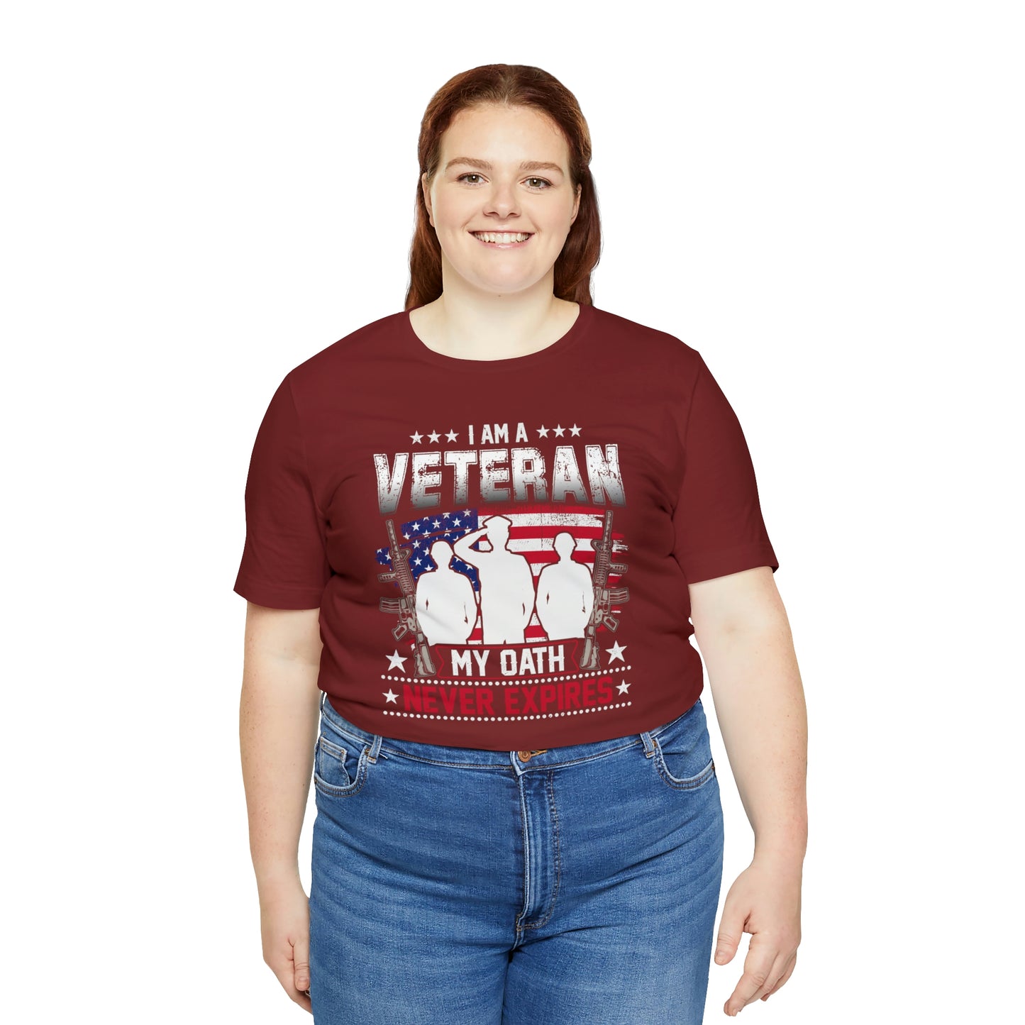I am a Veteran My Oath Never Expires Short Sleeve T-shirt