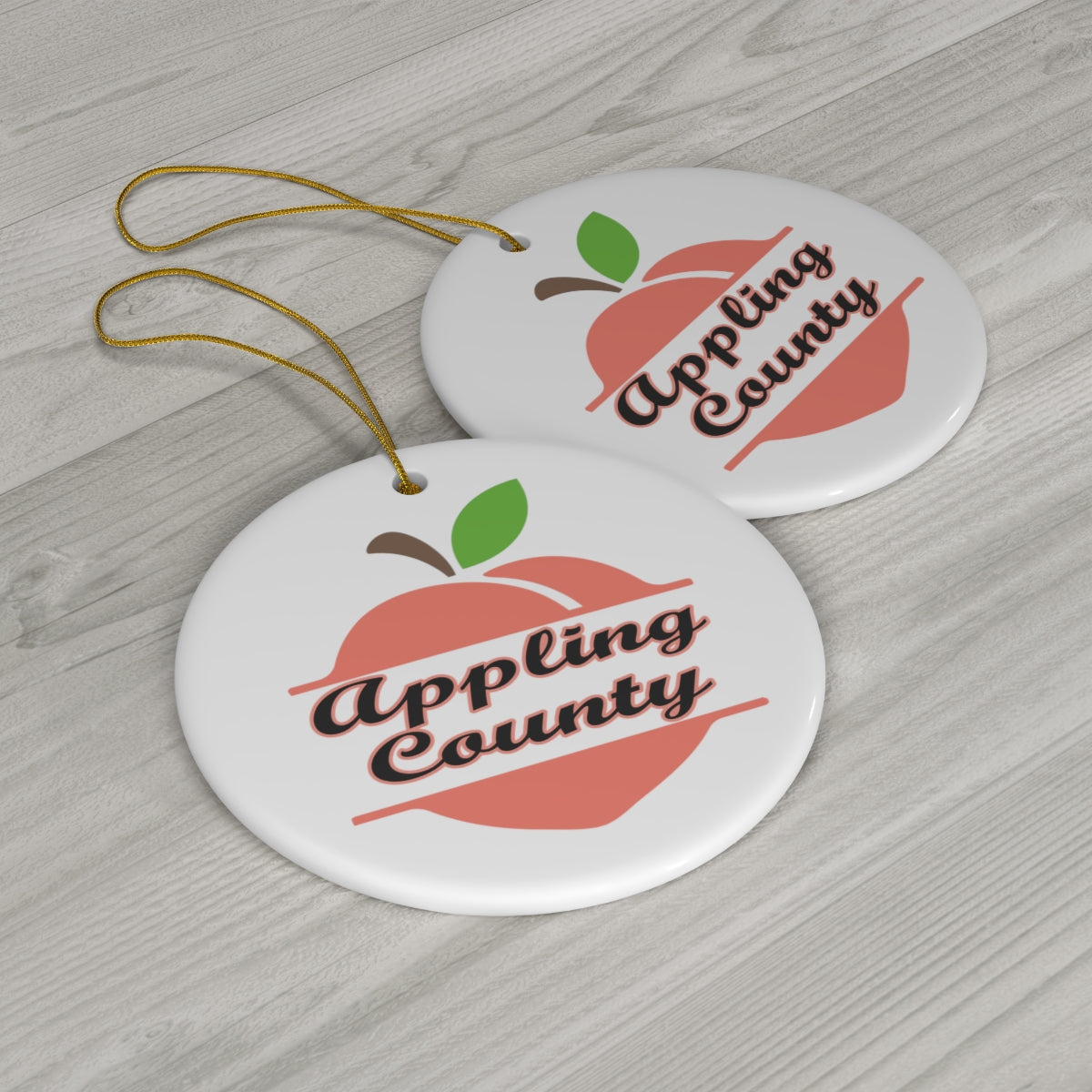 Appling County Georgia Ceramic Ornament, 1-Pack