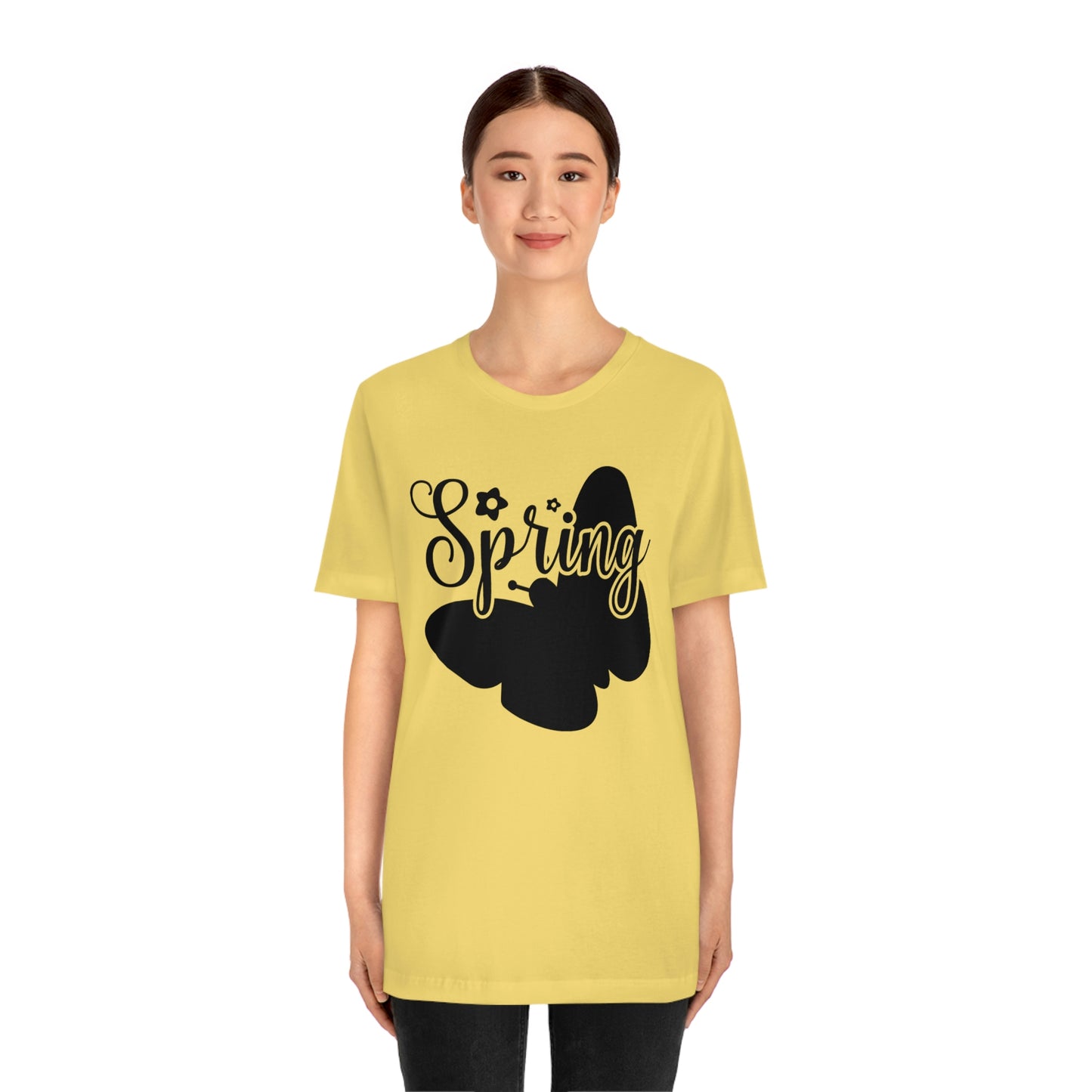 Butterfly Silhouette Spring Unisex Jersey Short Sleeve Tee