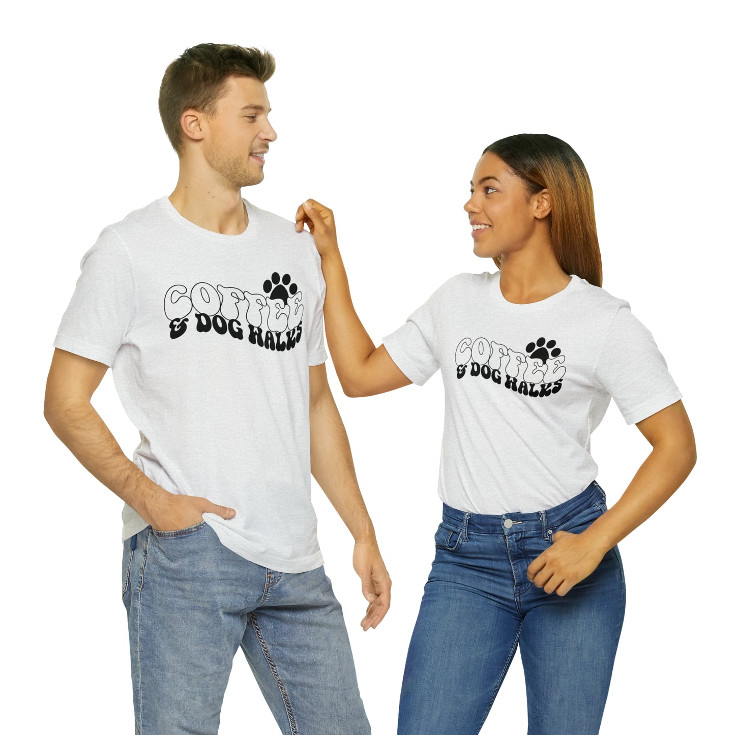 Coffee & Dog Walks Short Sleeve T-shirt