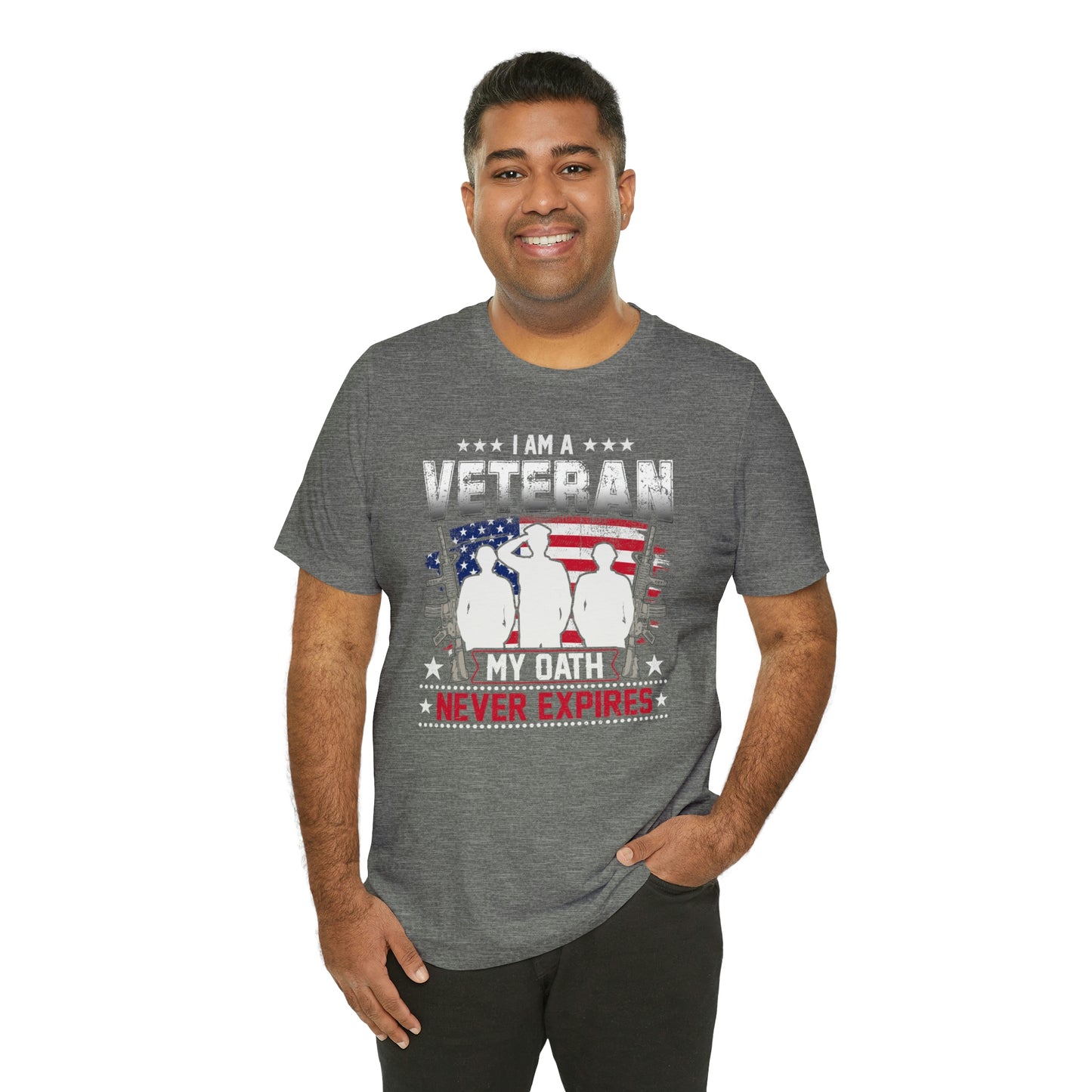 I am a Veteran My Oath Never Expires Short Sleeve T-shirt