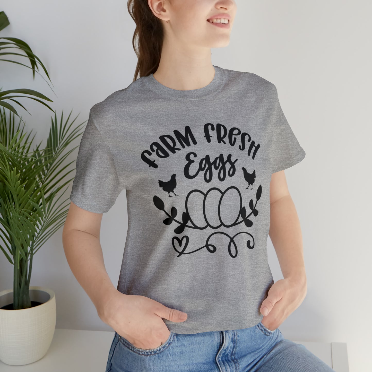 Farm Fresh Eggs Chicken Short Sleeve T-shirt