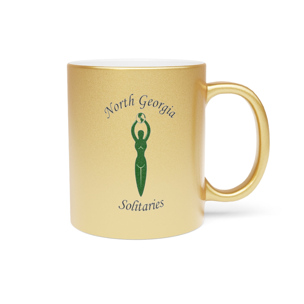 North Georgia Solitaries Metallic Mug (Silver\Gold)