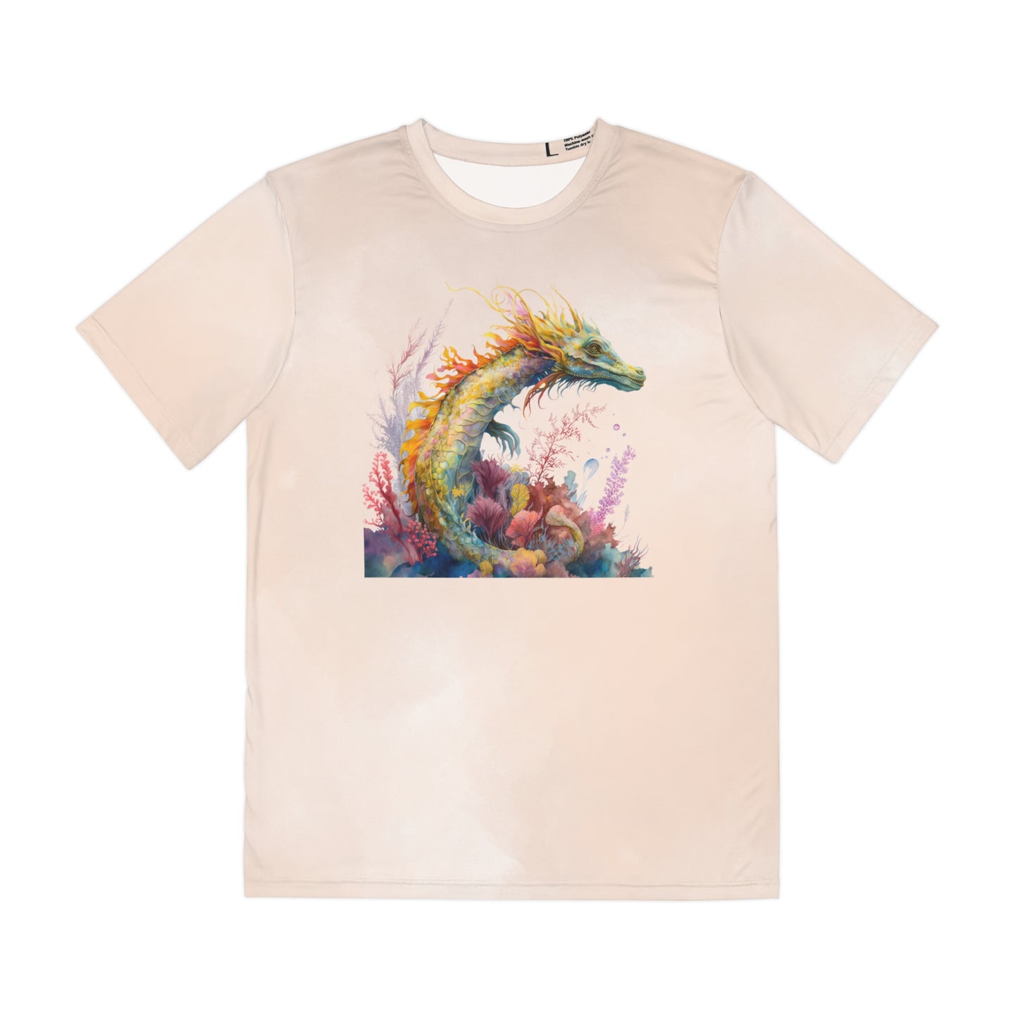 Dragon on Watercolor Background T-shirt