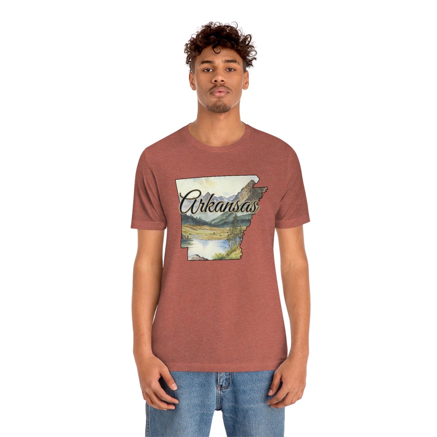 Arkansas Landscape Unisex Jersey Short Sleeve Tee Tshirt T-shirt