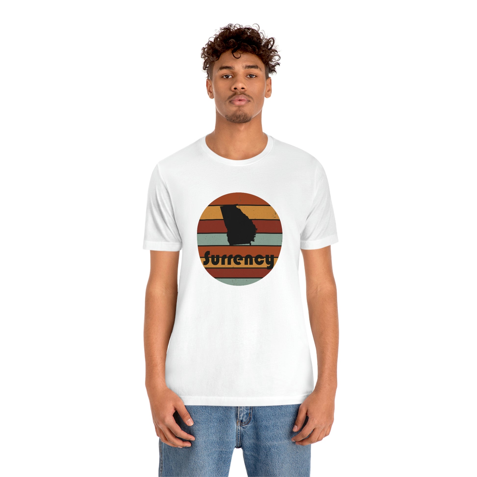 Surrency Georgia Retro Sunset Unisex Jersey Short Sleeve Tee Tshirt T-shirt