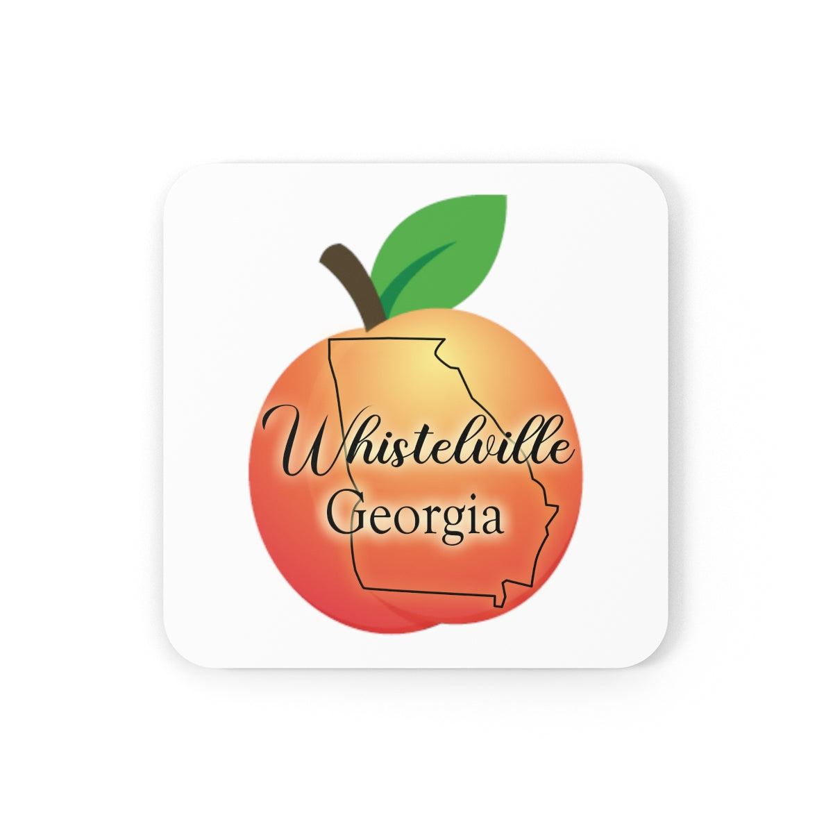 Whistelville Georgia Corkwood Coaster Set