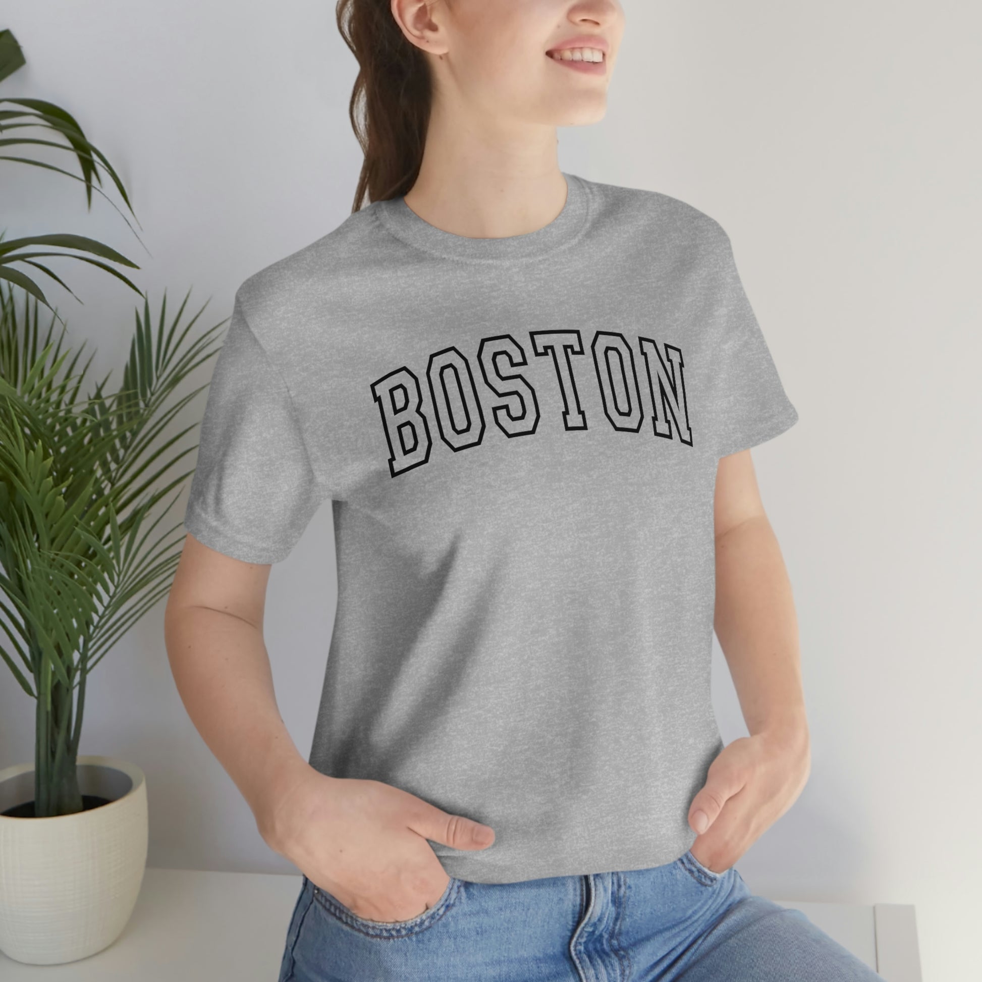 Boston Varsity Letters Arch Short Sleeve T-shirt