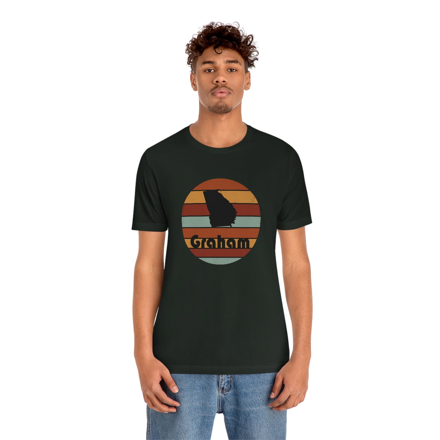 Graham Georgia Retro Sunset Unisex Jersey Short Sleeve Tee Tshirt T-shirt