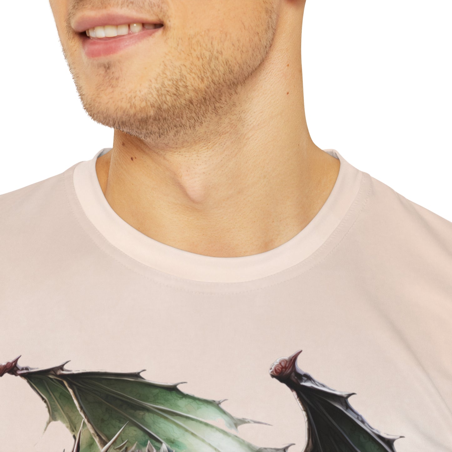 Dragon on Watercolor Background T-shirt