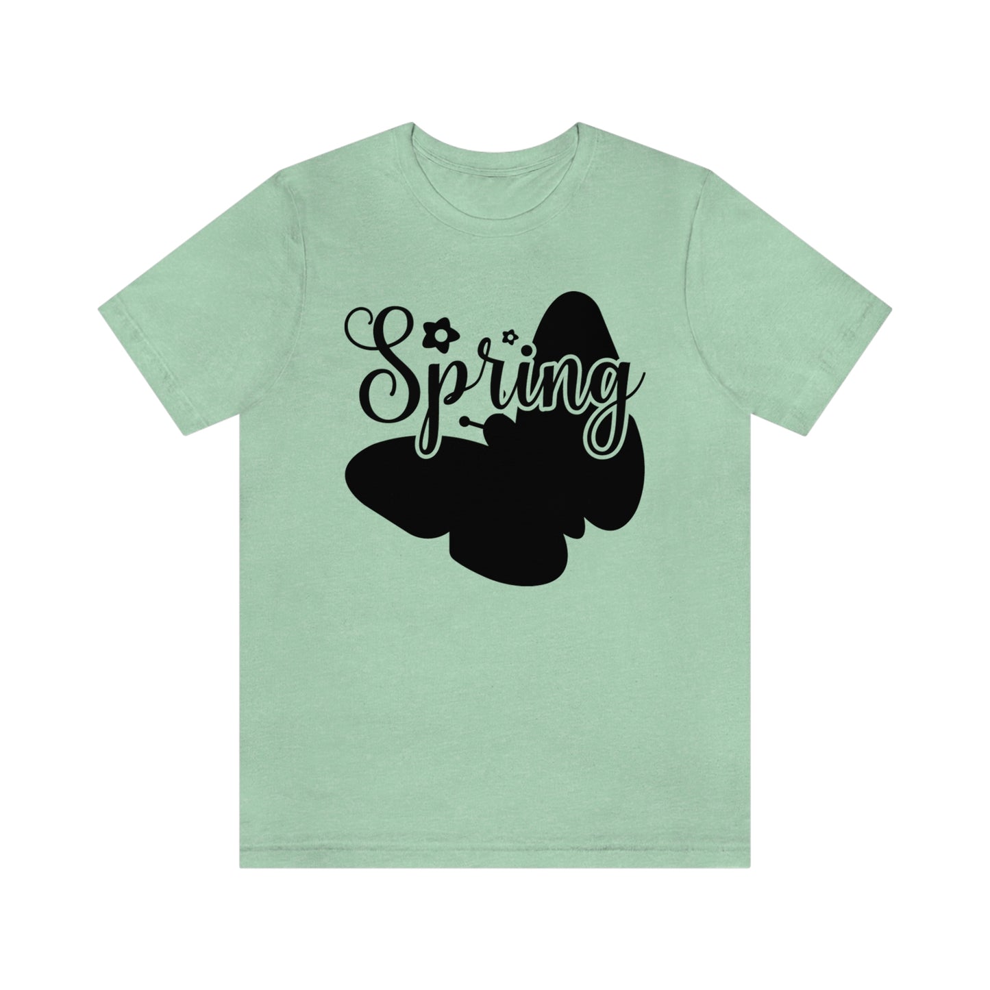 Butterfly Silhouette Spring Unisex Jersey Short Sleeve Tee