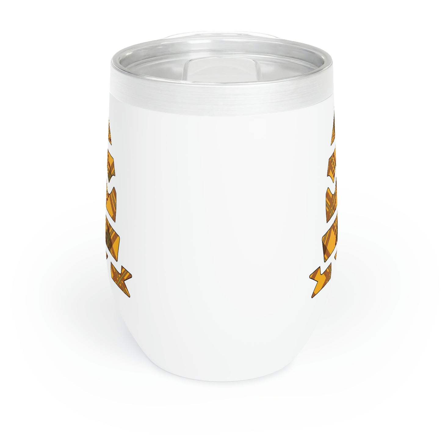 Plaid Egg Easter Chill Wine Tumbler