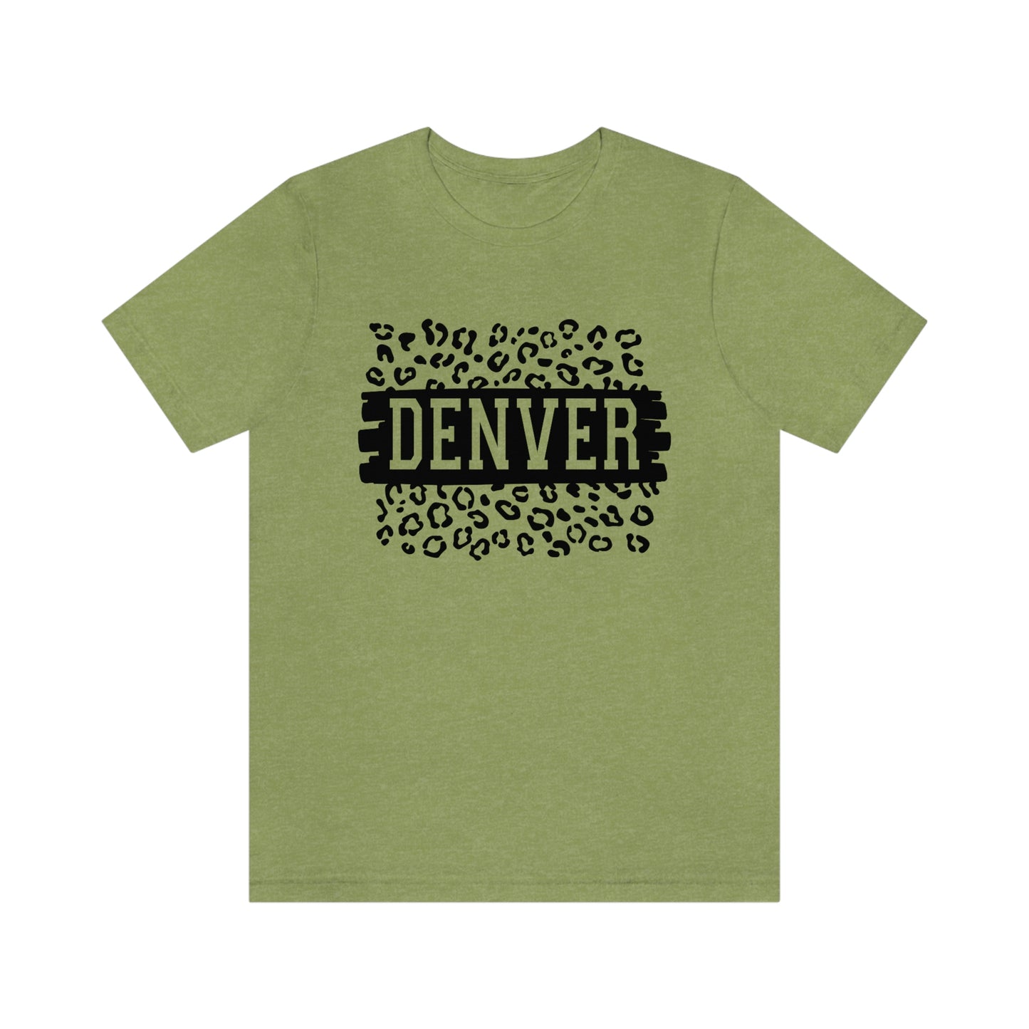 Denver Leopard Print Unisex Jersey Short Sleeve Tee Tshirt T-shirt