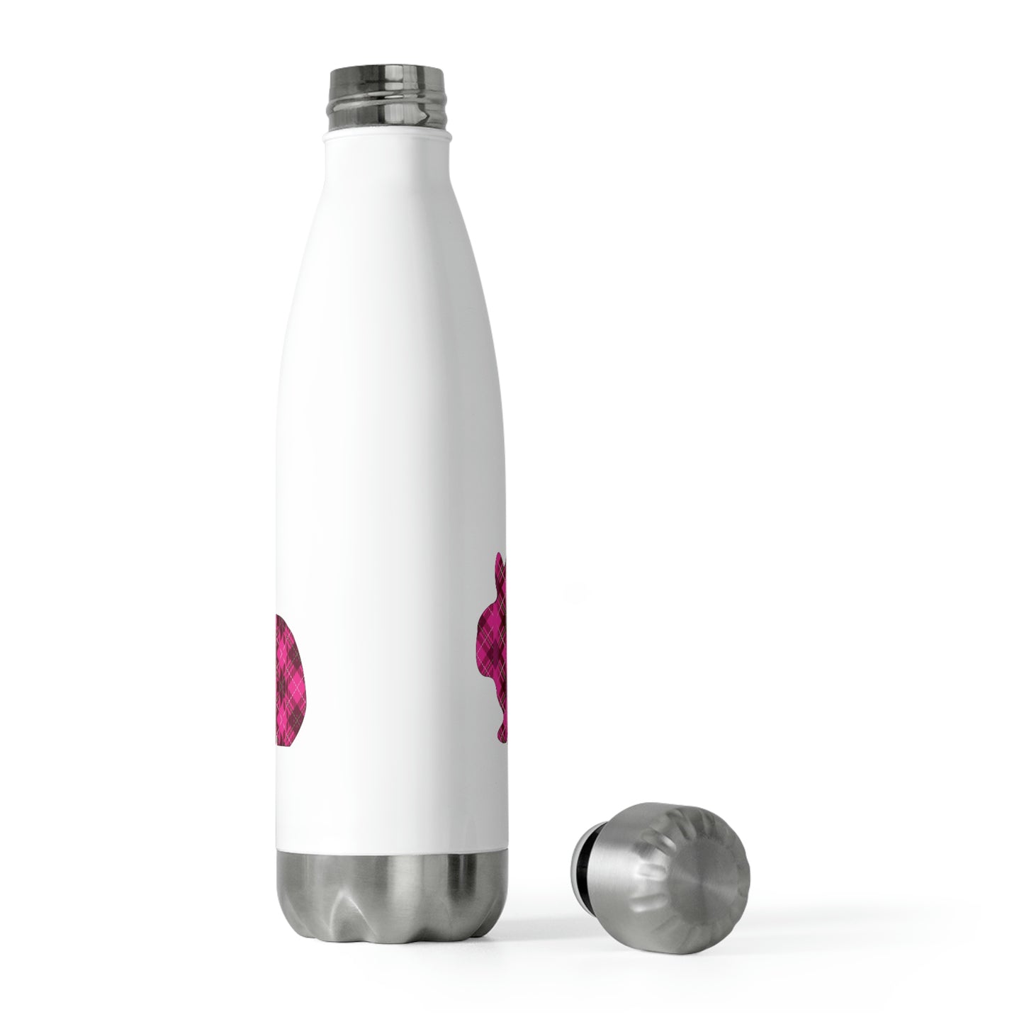 Pink Plaid Bunny Easter 20oz Insulated Bottle