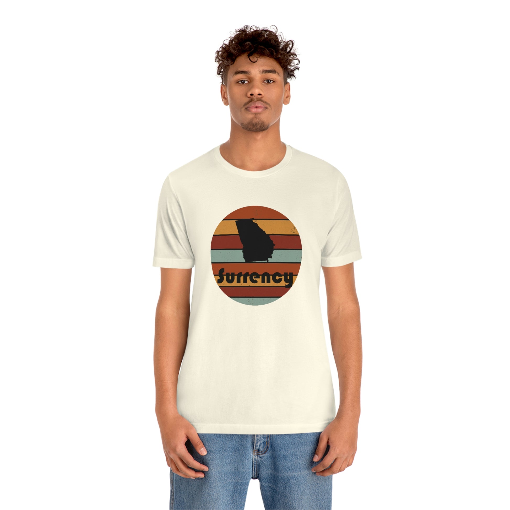 Surrency Georgia Retro Sunset Unisex Jersey Short Sleeve Tee Tshirt T-shirt