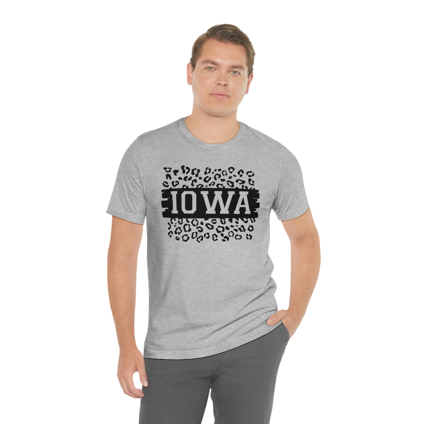 Iowa Leopard Print Short Sleeve T-shirt