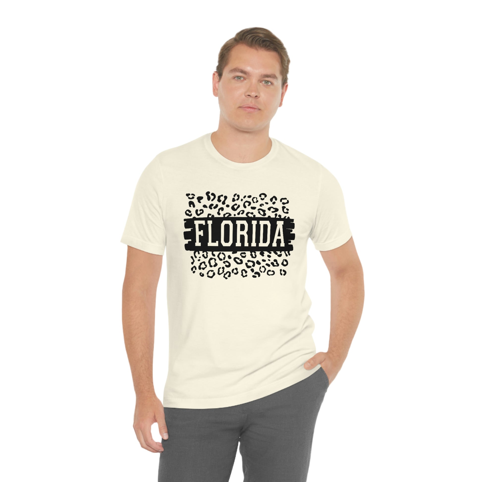 Florida Leopard Print Short Sleeve T-shirt