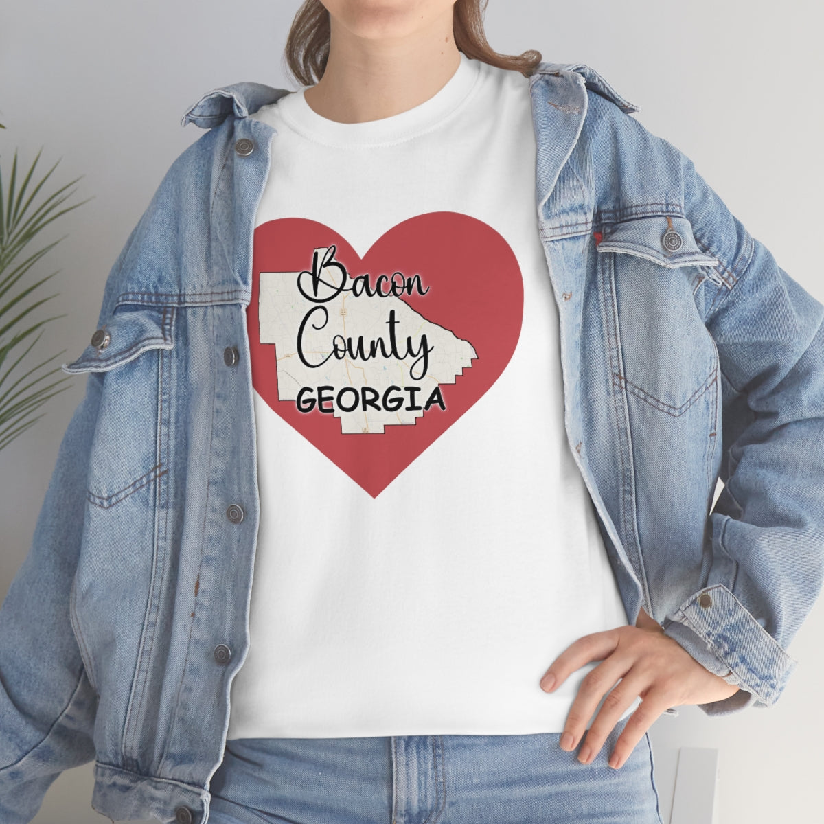 Bacon County Georgia Unisex Heavy Cotton Tee