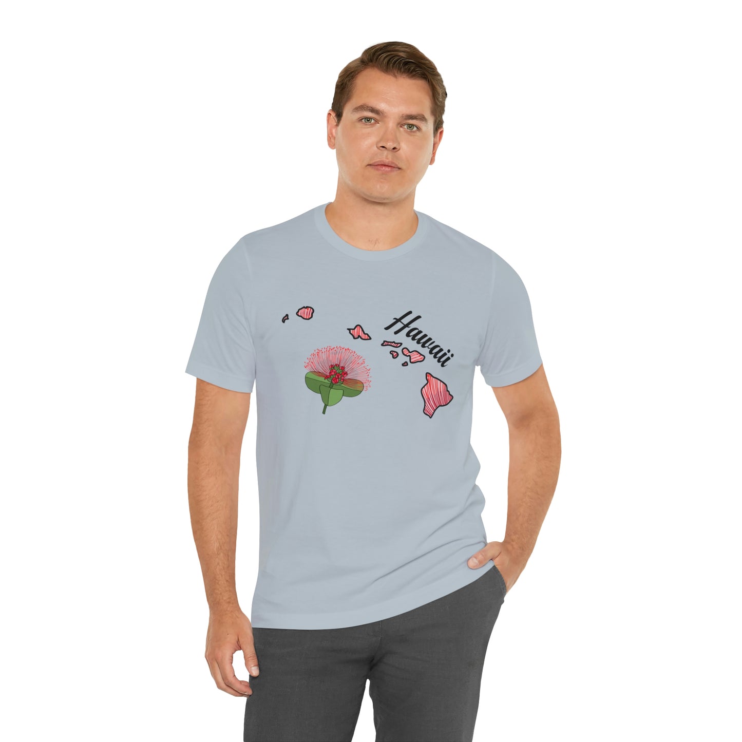 Hawaii State Flower Short Sleeve T-shirt