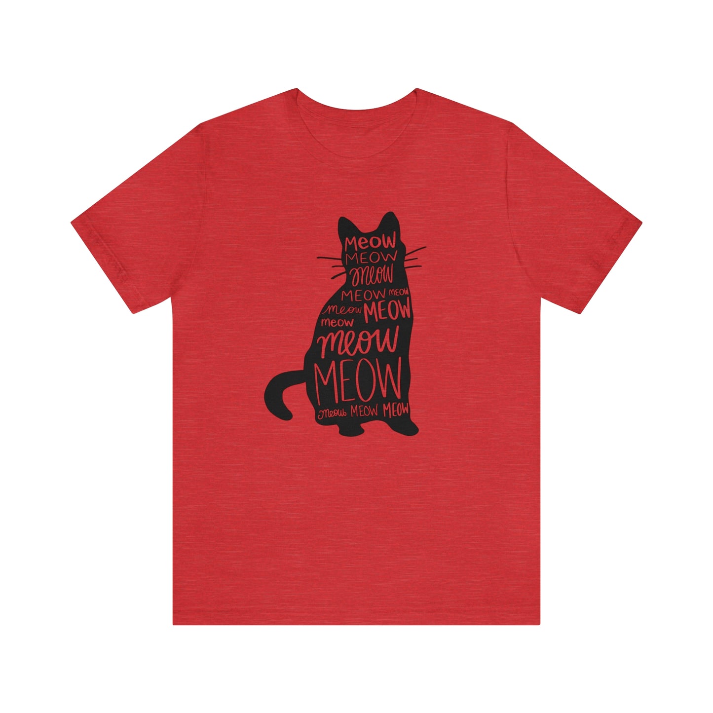 Meow Meow Cat Short Sleeve T-shirt