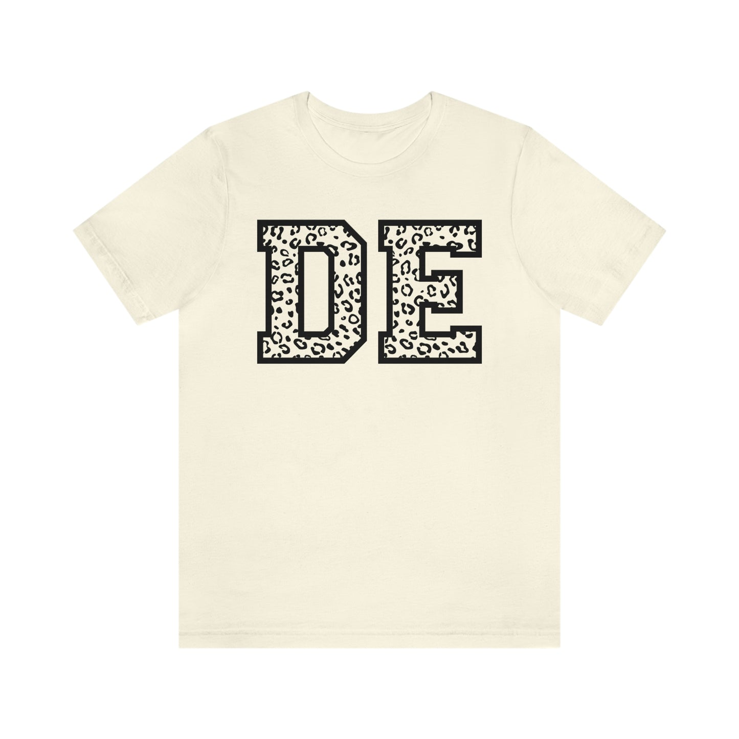 Delaware DE Leopard Print Short Sleeve T-shirt