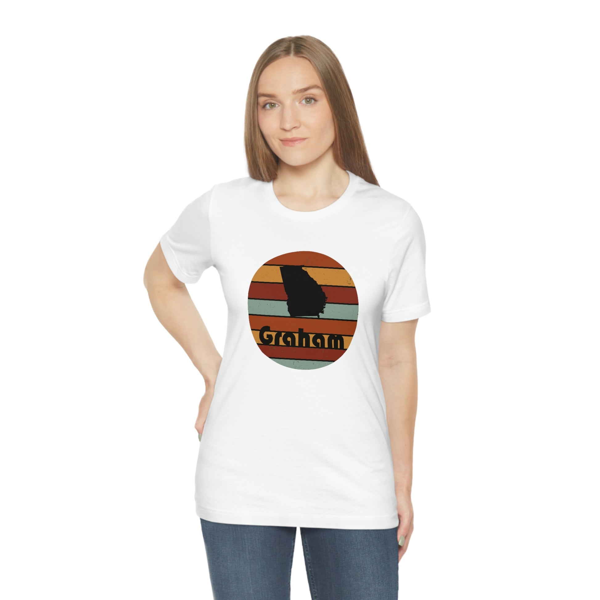 Graham Georgia Retro Sunset Unisex Jersey Short Sleeve Tee Tshirt T-shirt