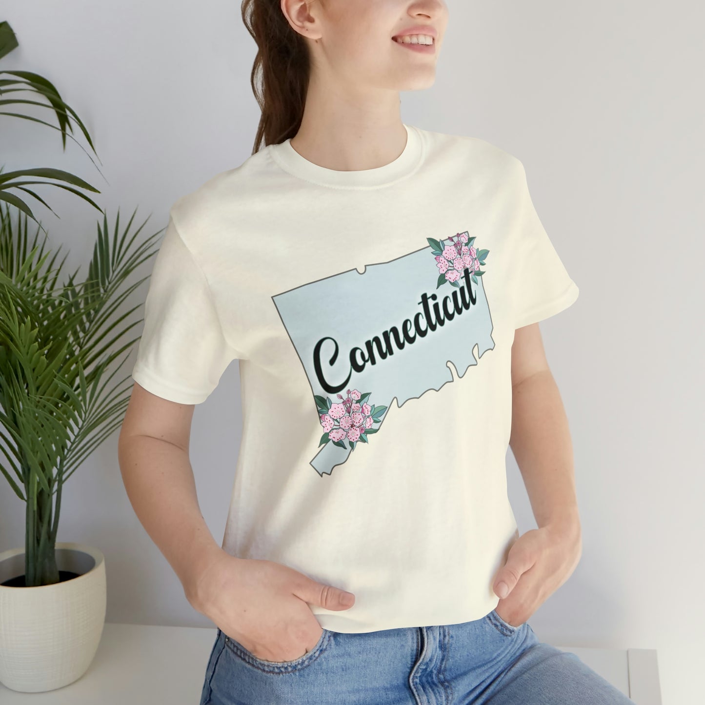 Connecticut State Flower Short Sleeve T-shirt