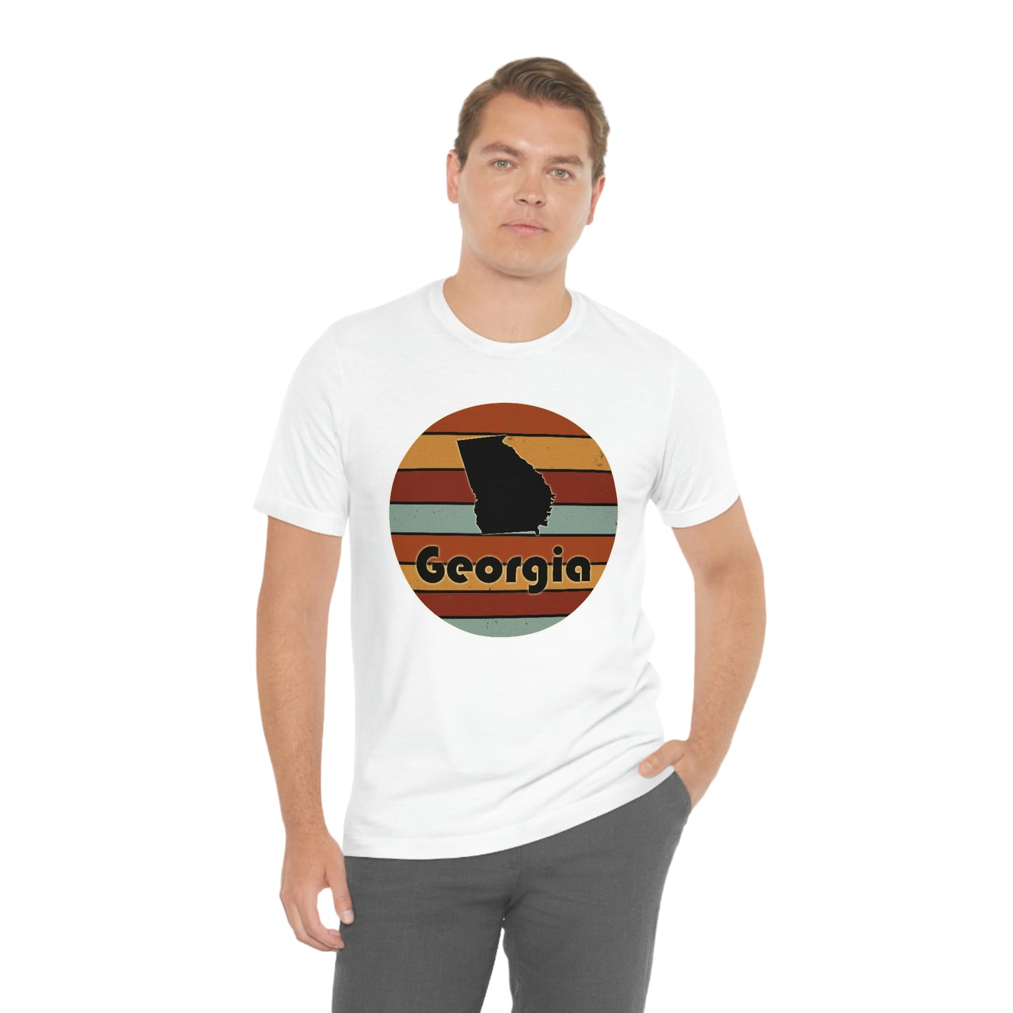 Georgia Retro Sunset Short Sleeve T-shirt