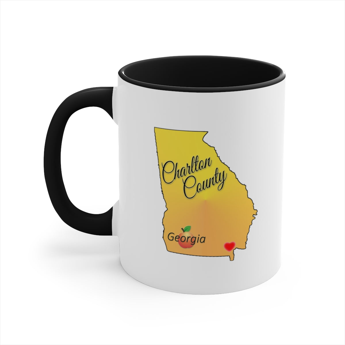 Charlton County Georgia Accent Coffee Mug, 11oz