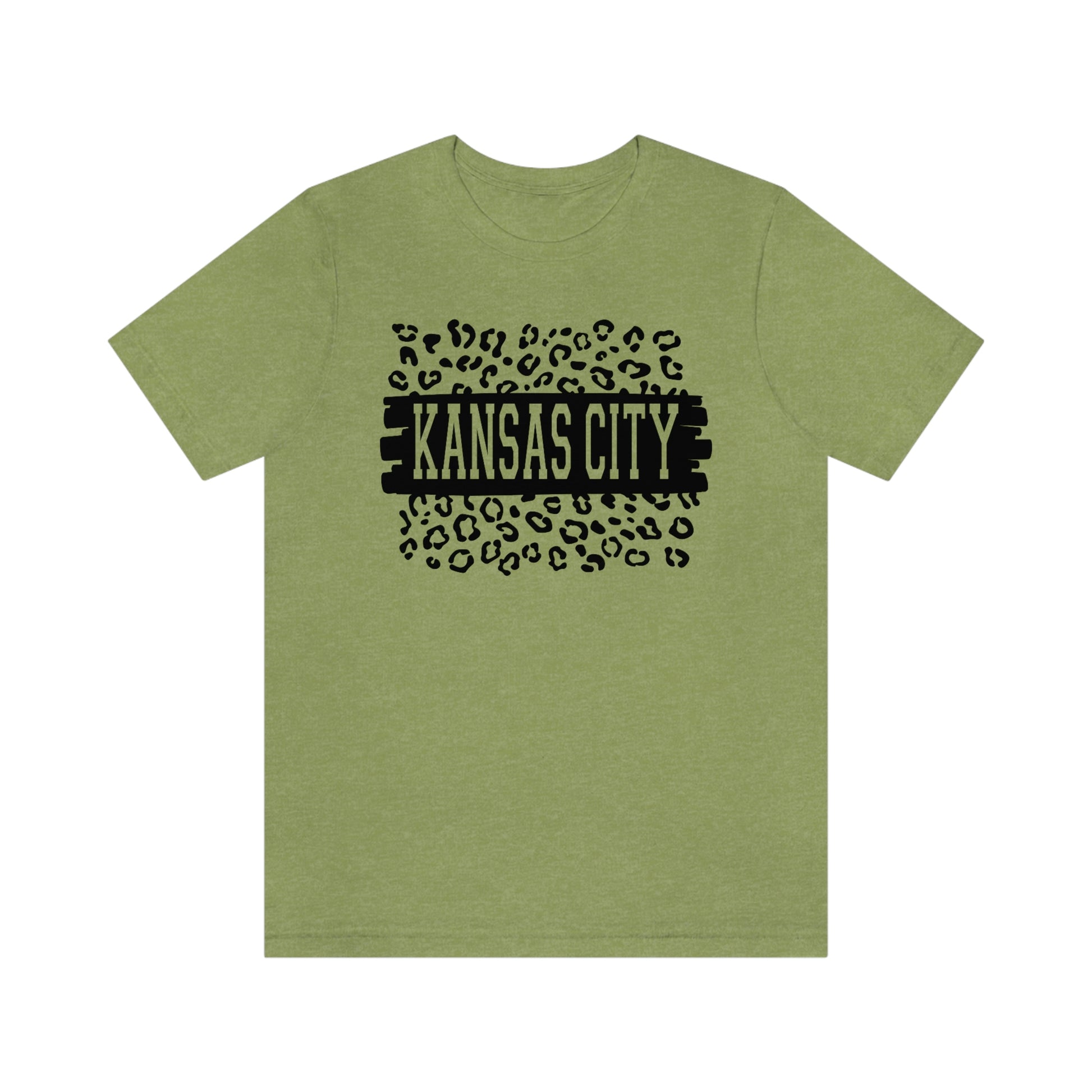 Kansas City Leopard Print Short Sleeve T-shirt