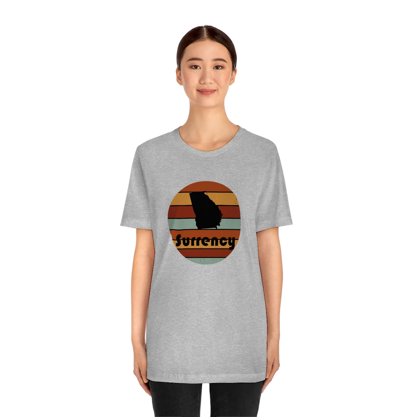 Surrency Georgia Retro Sunset Unisex Jersey Short Sleeve Tee Tshirt T-shirt