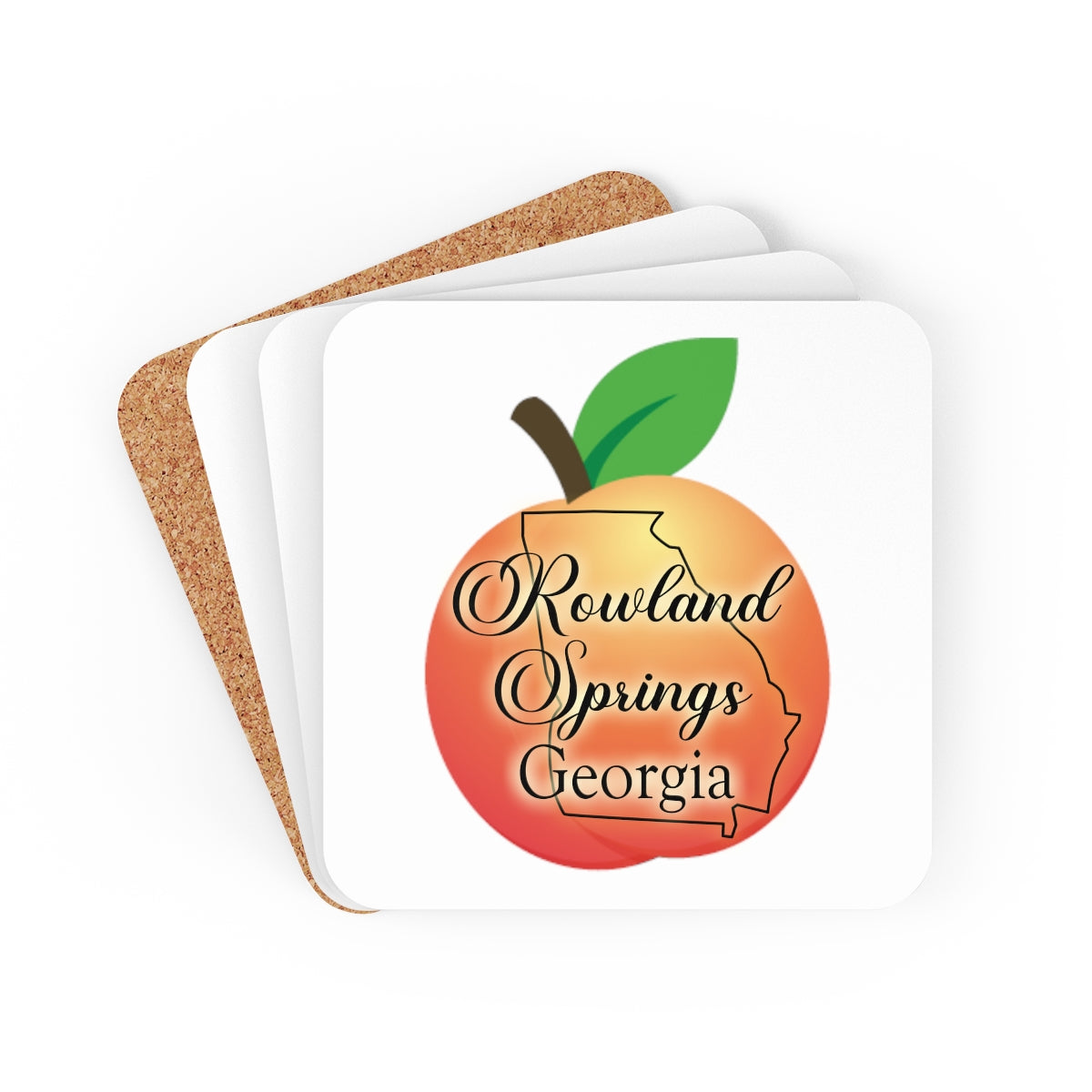 Rowland Springs Georgia Corkwood Coaster Set