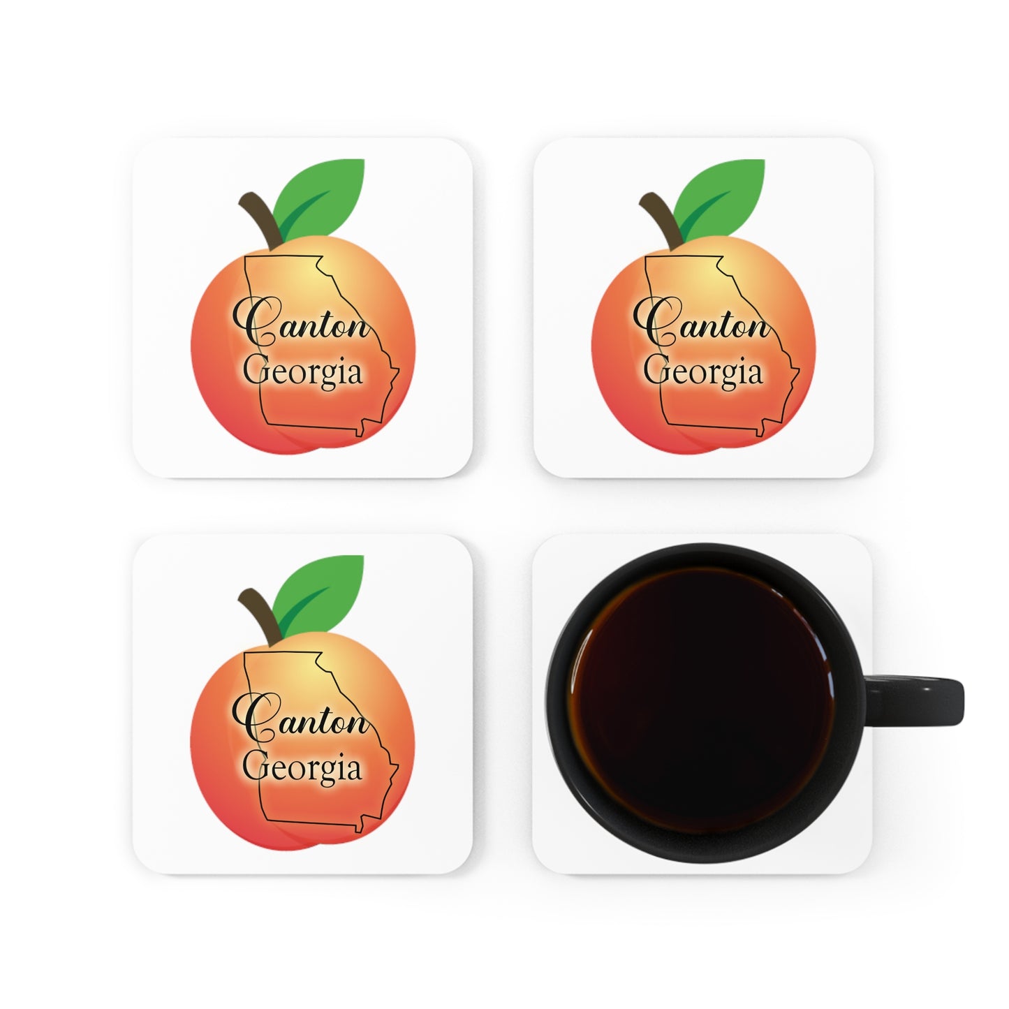 Canton Georgia Corkwood Coaster Set