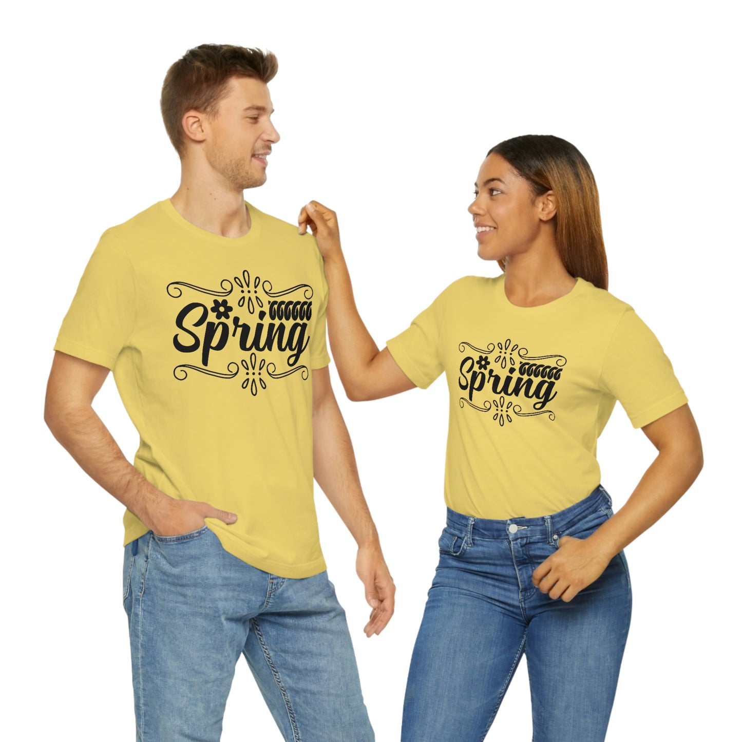 Spring with Frame Unisex Jersey Short Sleeve Tee