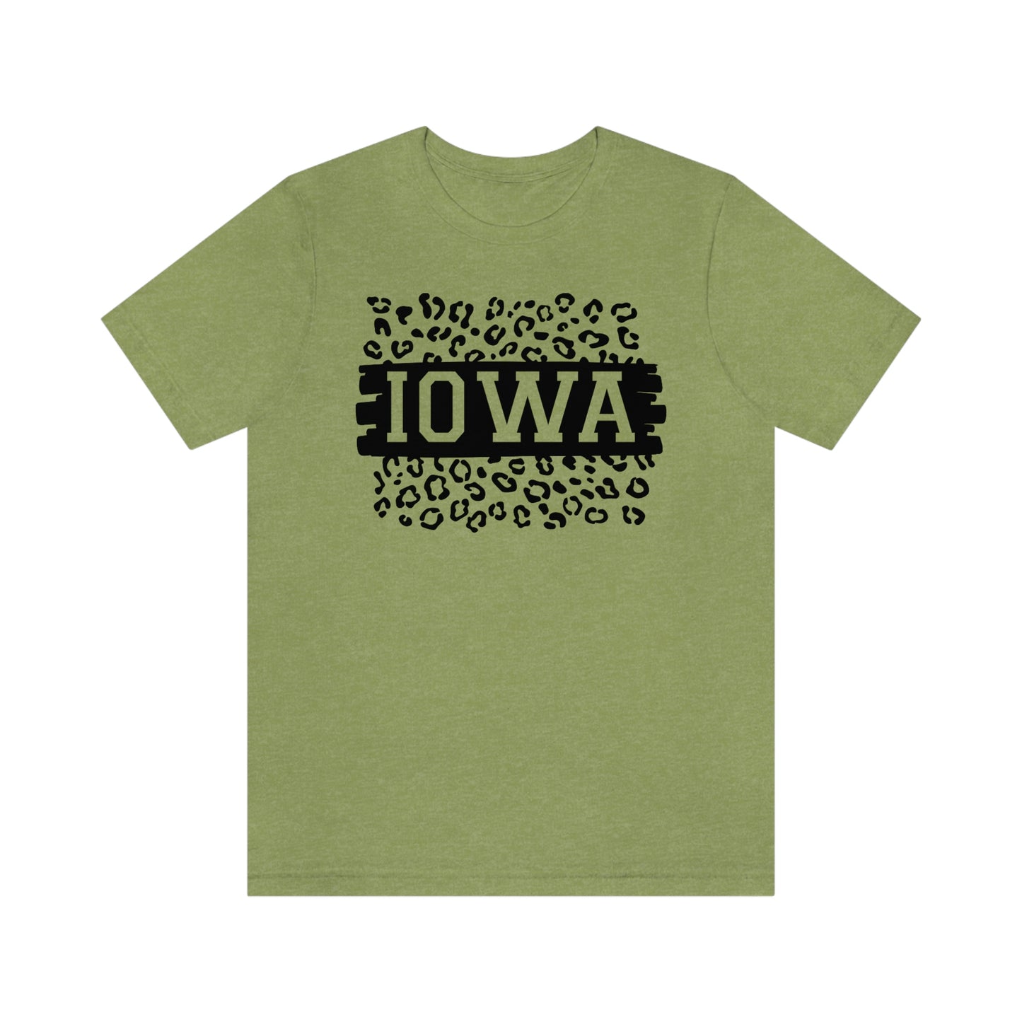 Iowa Leopard Print Short Sleeve T-shirt