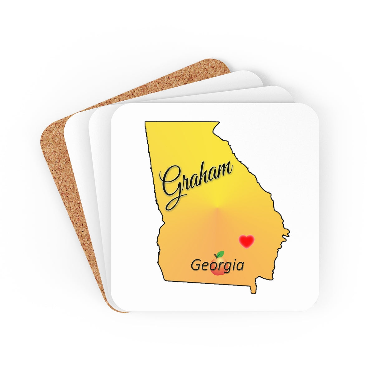 Graham Georgia Corkwood Coaster Set