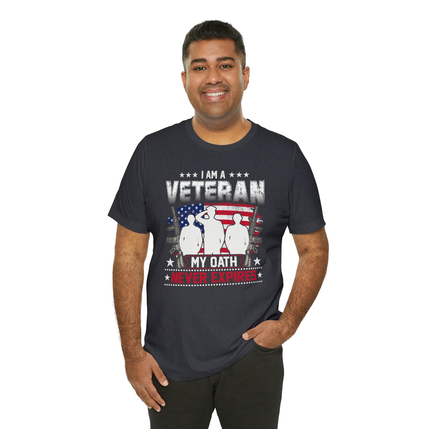 I am a Veteran My Oath Never Expires Short Sleeve T-shirt