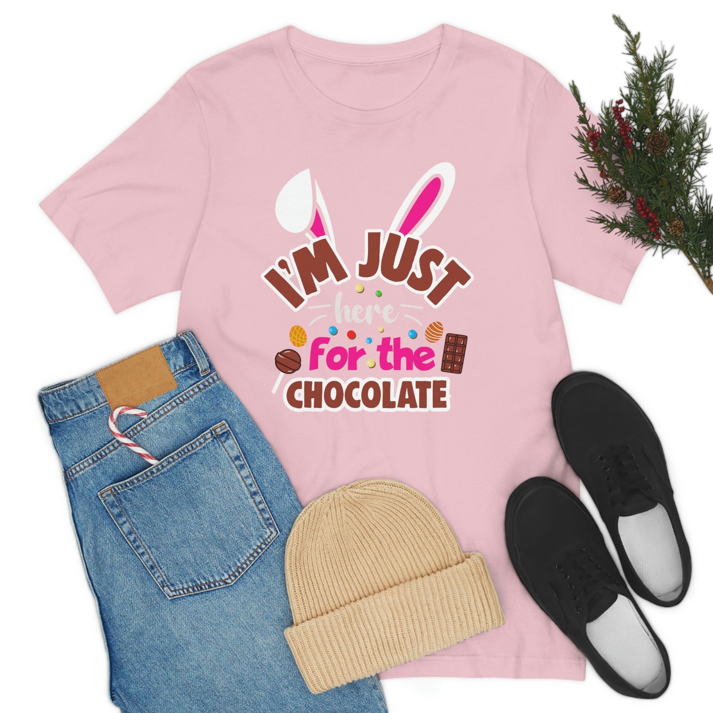 I'm Just Here For the Chocolate Easter tshirt