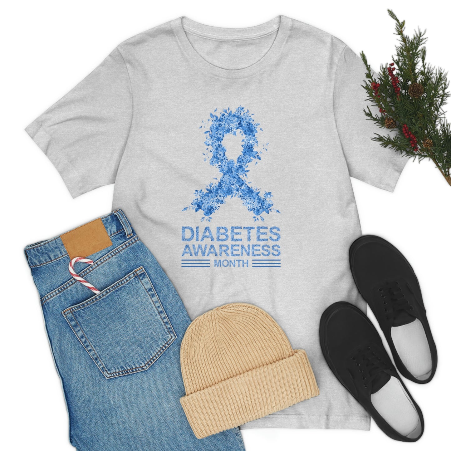 Diabetes Awareness Month Print Unisex Jersey Short Sleeve Tee