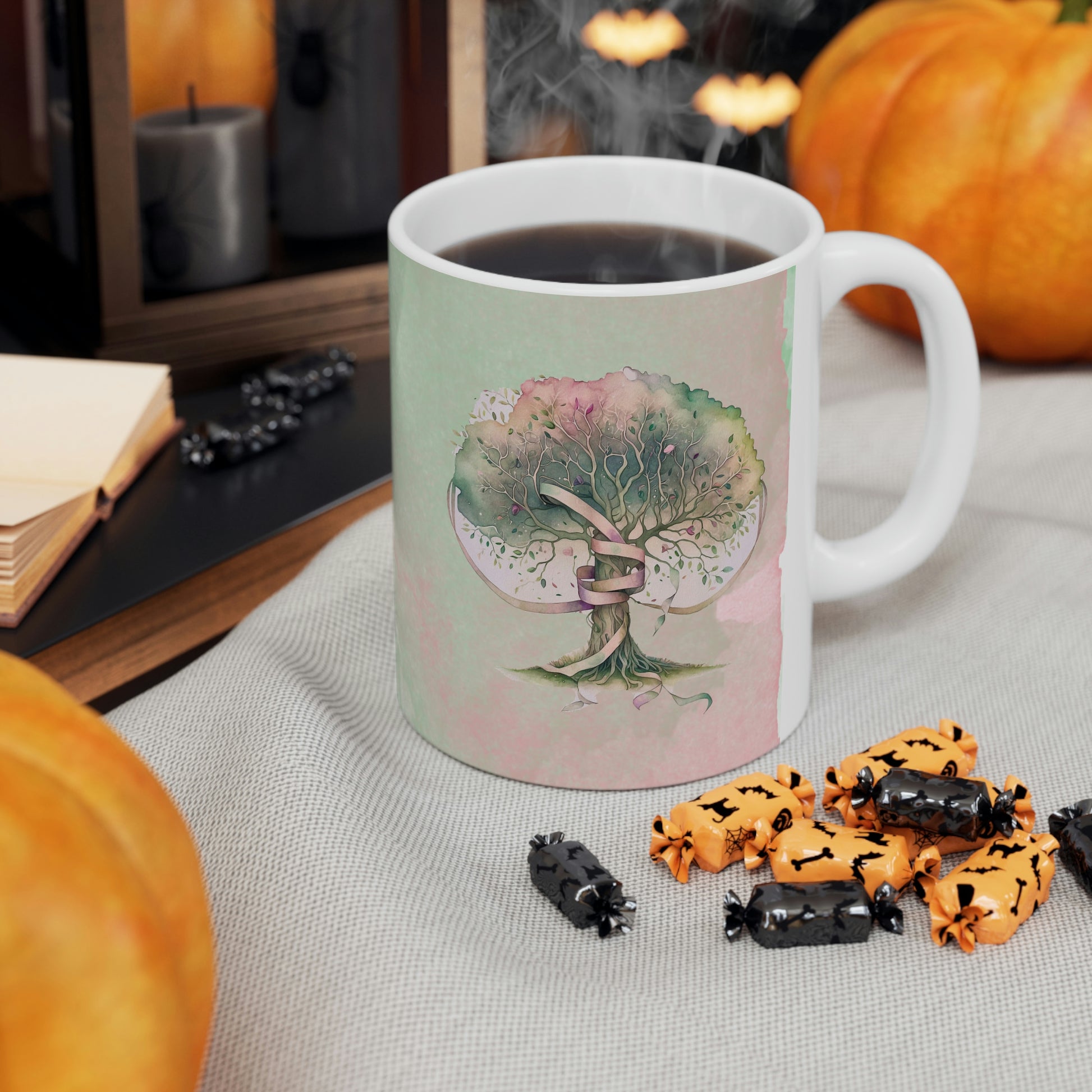 Spring Tree Watercolor Ceramic Mug 11oz