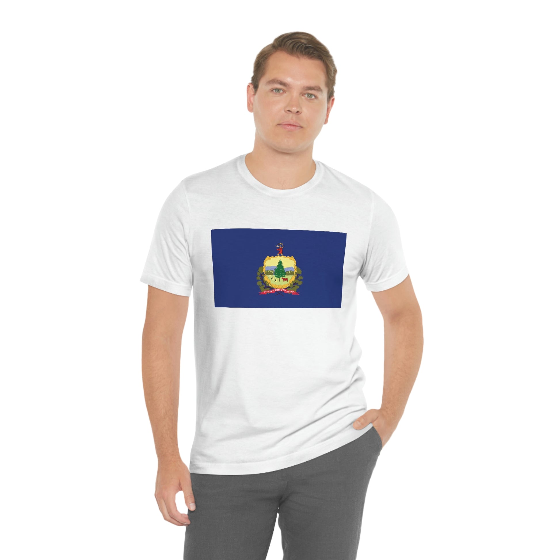 Vermont Flag Unisex Jersey Short Sleeve Tee Tshirt T-shirt