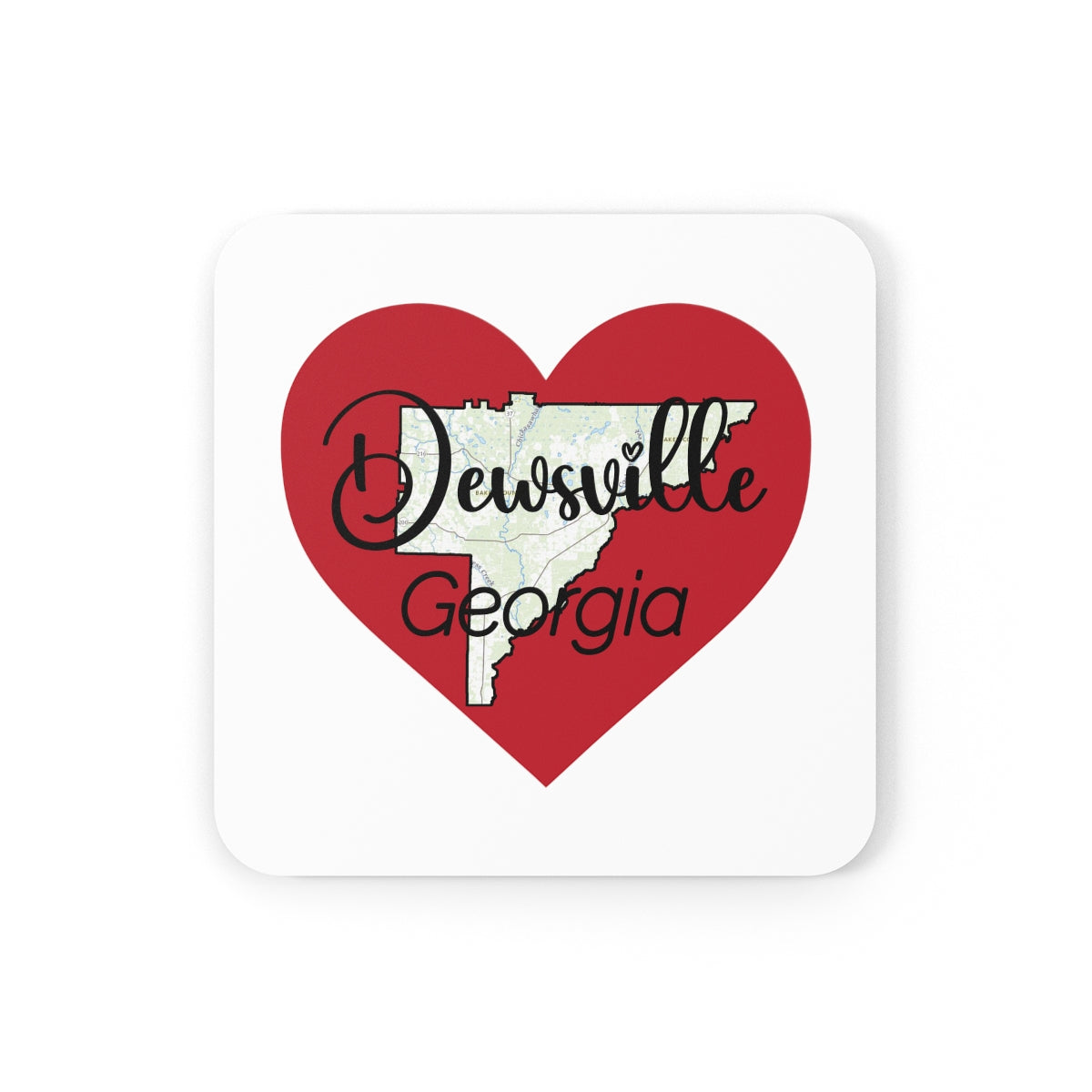 Dewsville Georgia Corkwood Coaster Set