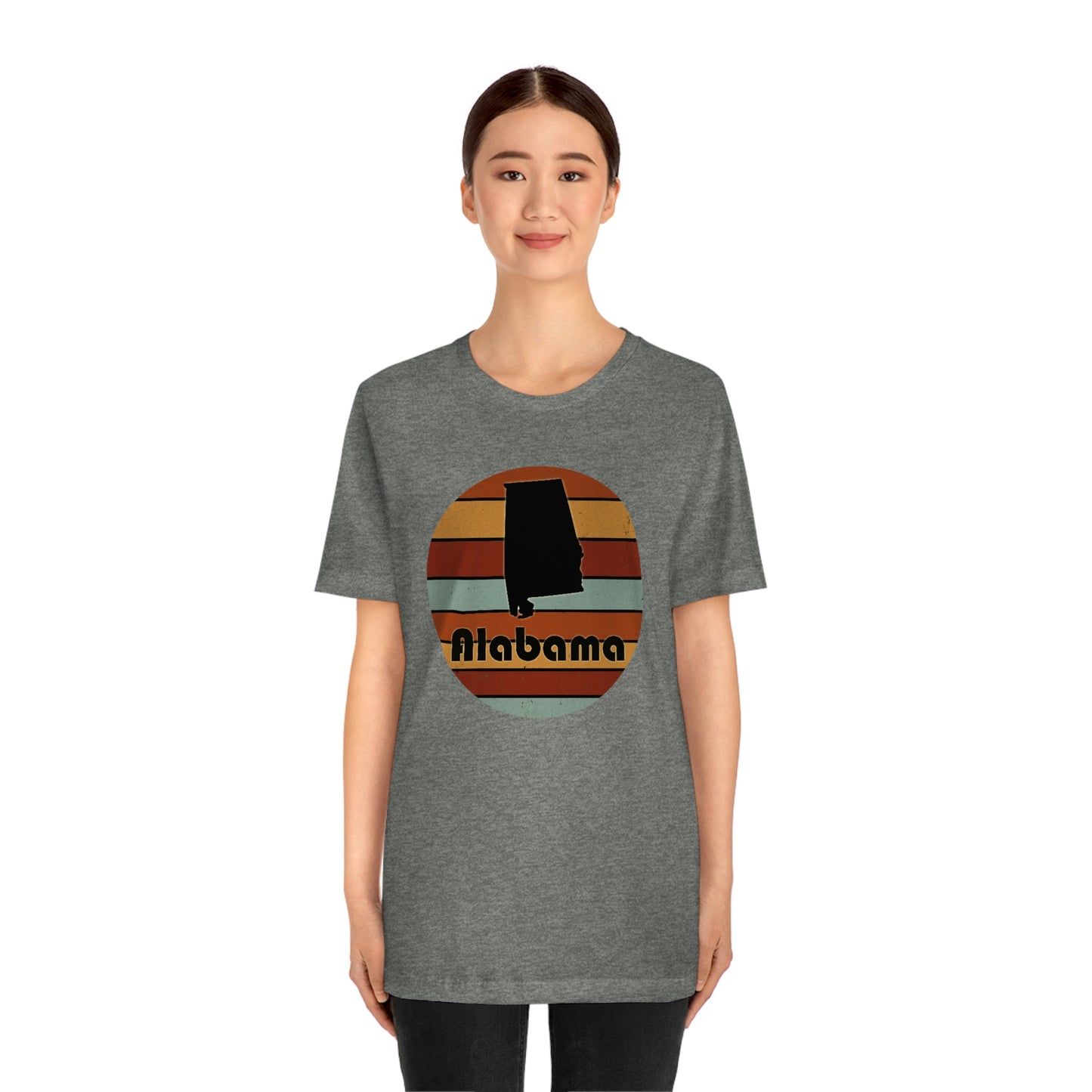 Alabama Retro Sunset Unisex Jersey Short Sleeve T-shirt