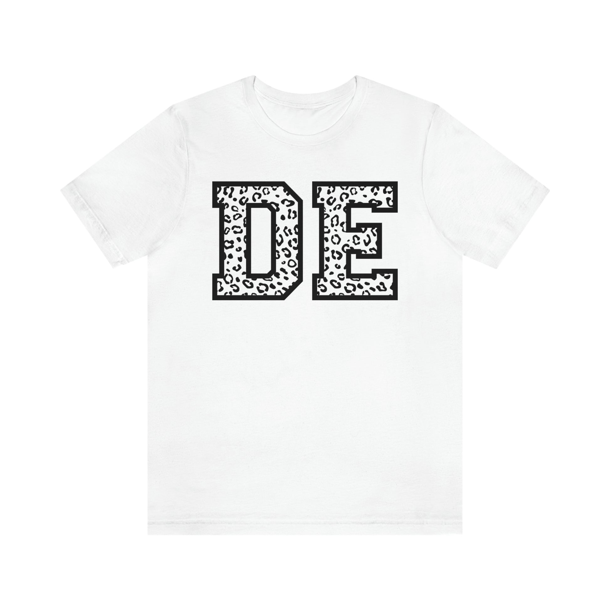 Delaware DE Leopard Print Short Sleeve T-shirt