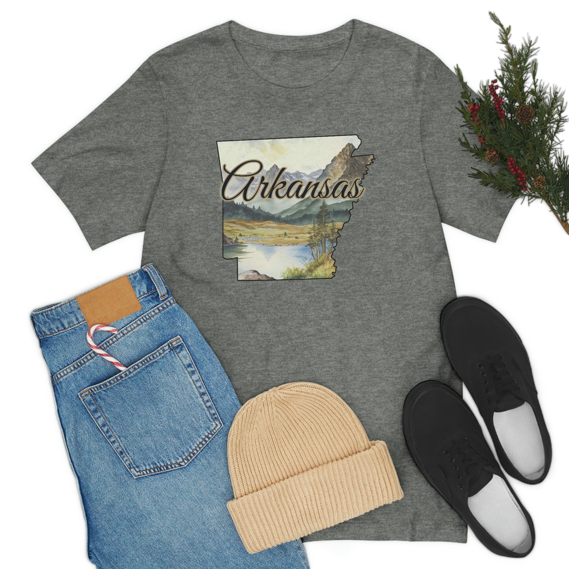 Arkansas Landscape Unisex Jersey Short Sleeve Tee Tshirt T-shirt