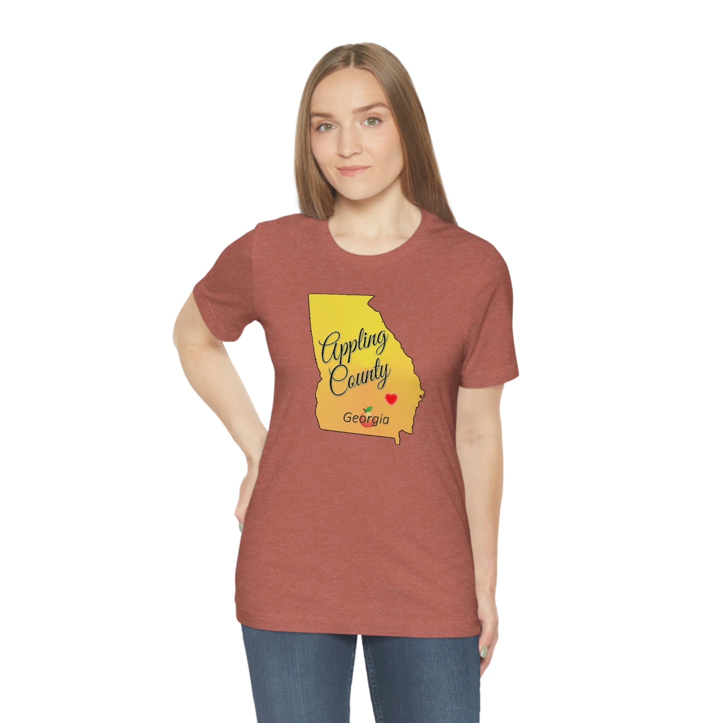 Appling County Georgia Unisex Jersey Short Sleeve Tee