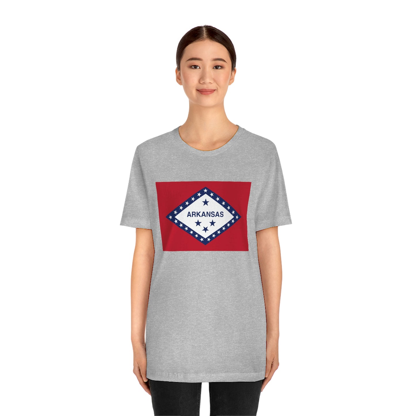 Arkansas Flag Unisex Jersey Short Sleeve Tee Tshirt T-shirt