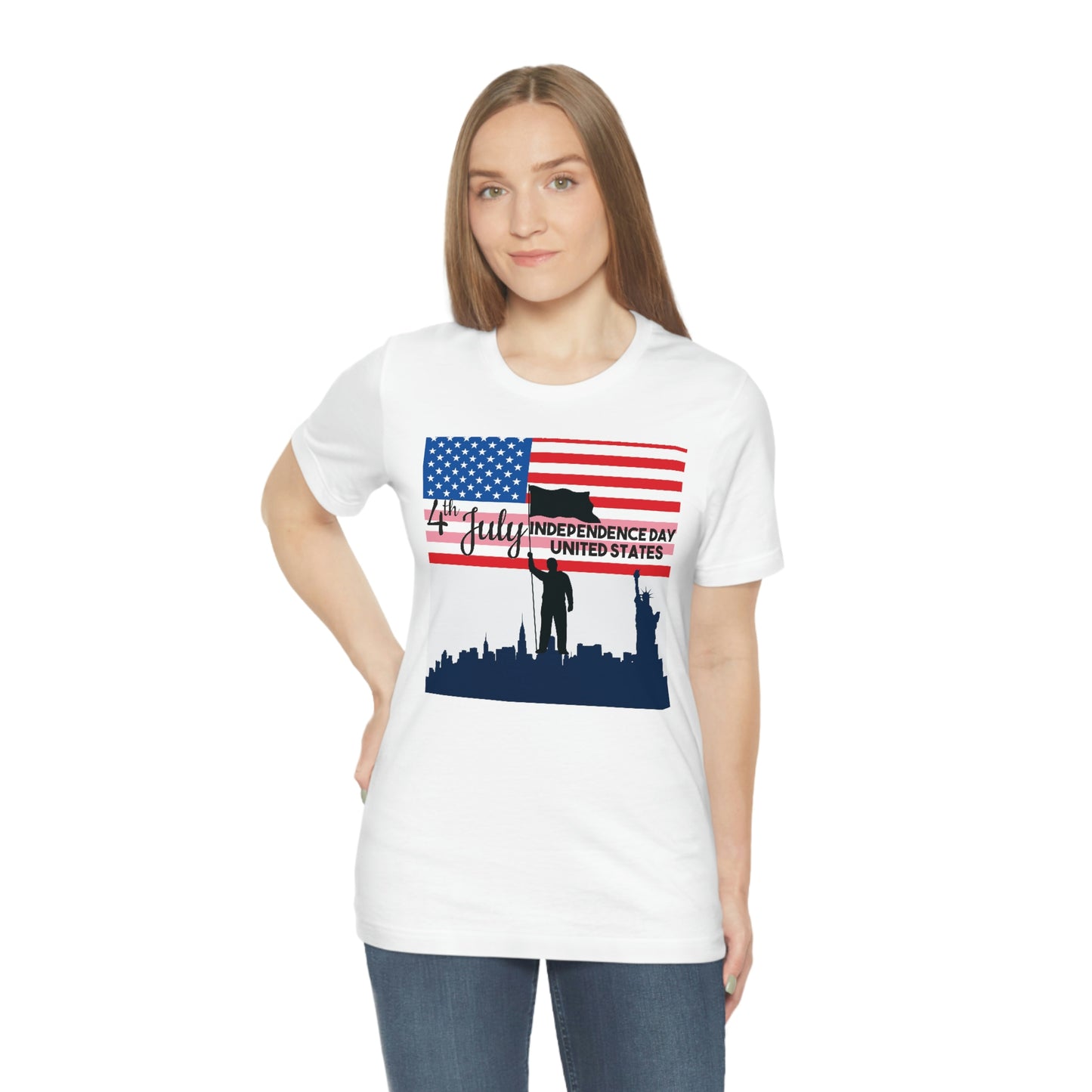 4th of July Independence Day United States Unisex Jersey Short Sleeve T-shirt