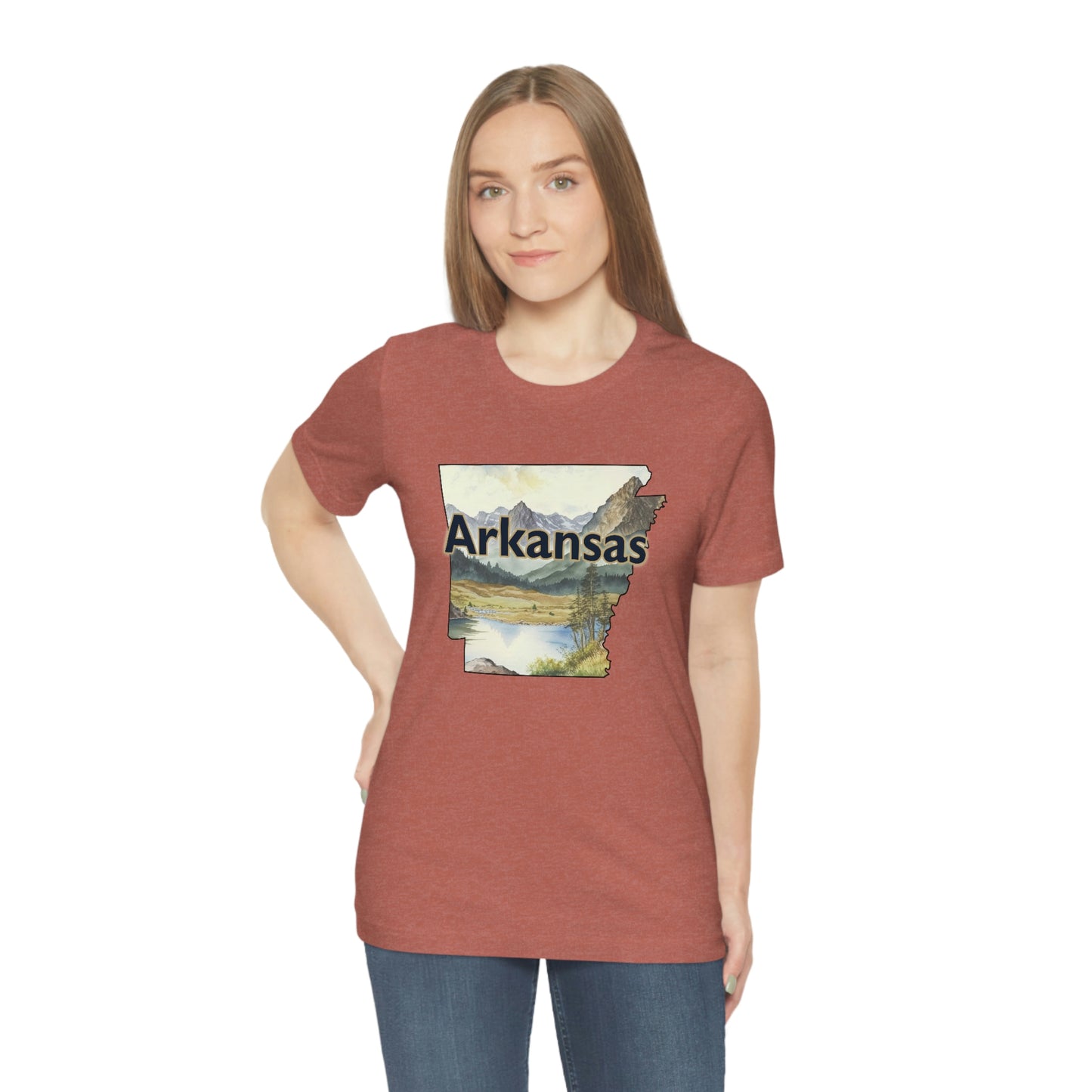 Arkansas Landscape Unisex Jersey Short Sleeve Tee Tshirt T-shirt